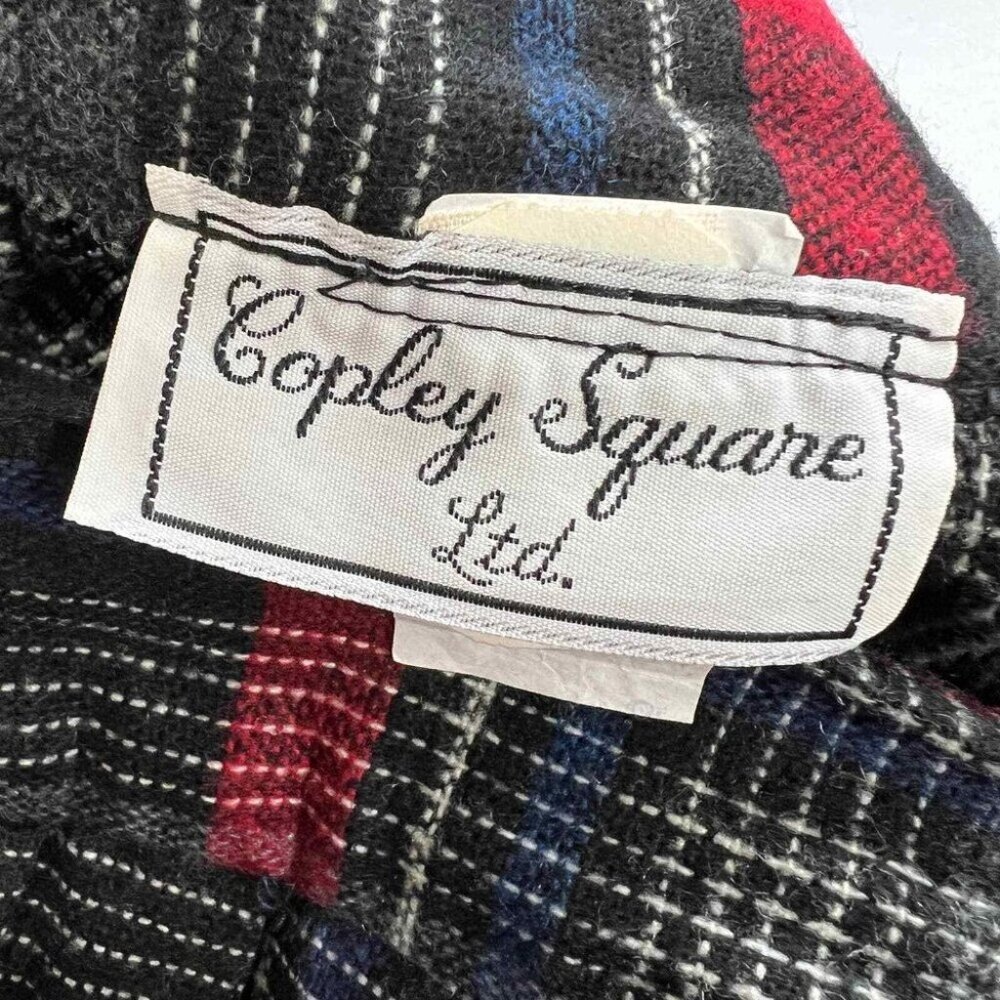 Vintage Copley Square LTD. Womens Button MDN 10 VTG 14 Tartan Plaid Wool Skirt - Picture 5 of 10